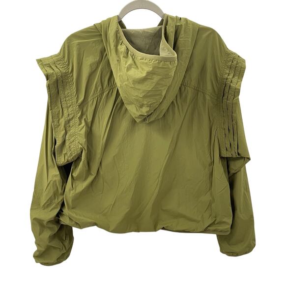 Free People Movement S Trek On Popover Jacket Army Green - Picture 11 of 11